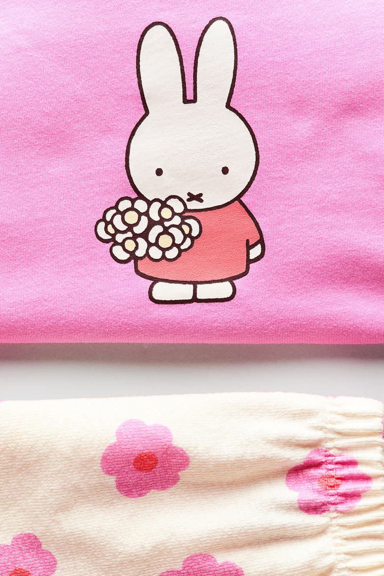 2-piece Printed Cotton Set, Alternate, color, Pink/Miffy