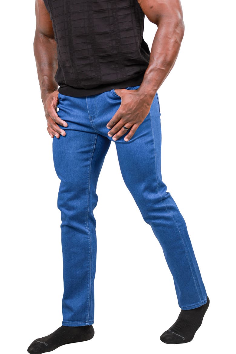 Marthyr Stretch Skinny Jeans, Alternate, color, BLUE