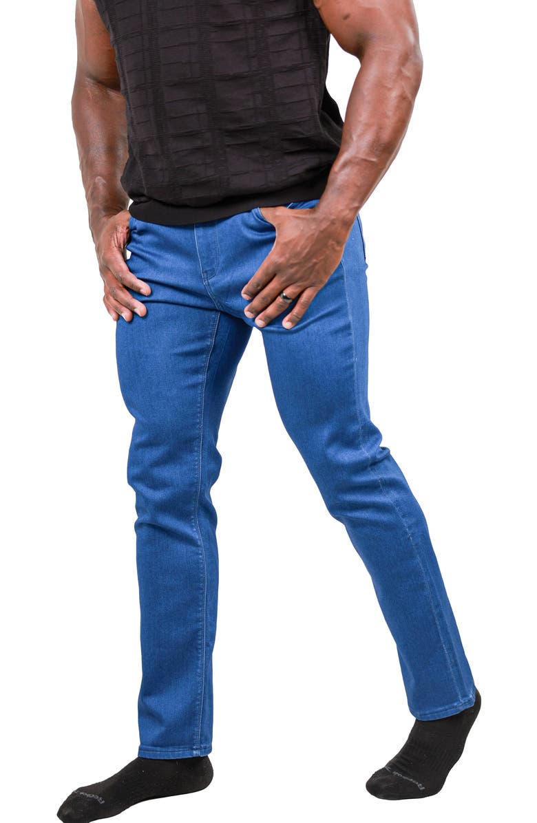 Maceoo Marthyr Stretch Skinny Jeans, Alternate, color, Blue