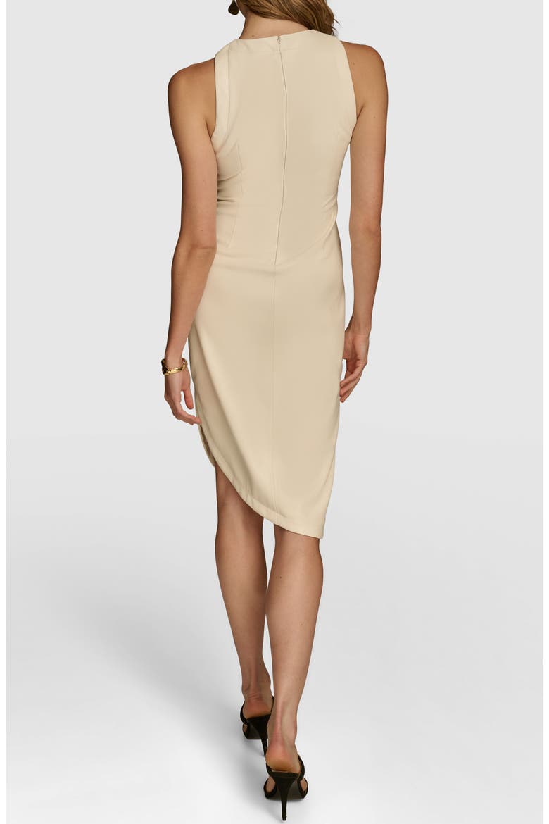 Asymmetric Hem Faux Leather Dress, Alternate, color, PRISTINE