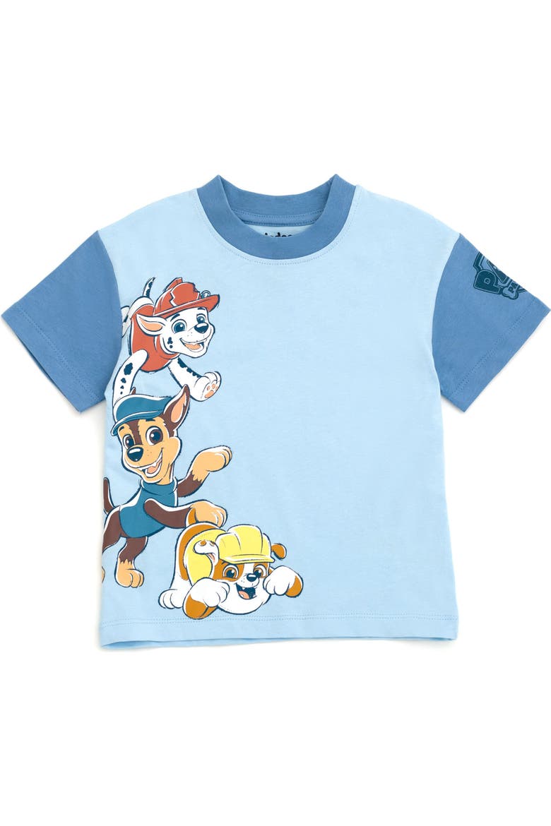 2-Piece T-Shirt and Shorts Set, Alternate, color, Paw Patrol Blue Plaid