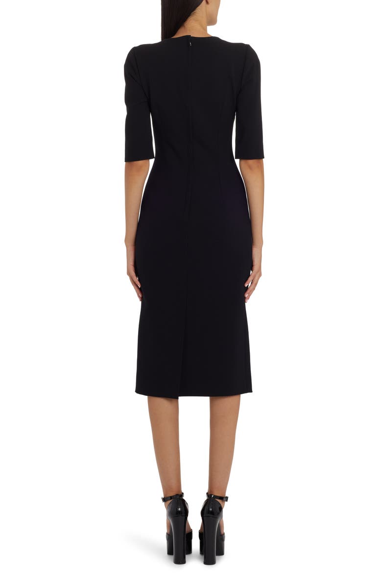 Dolce&Gabbana Stretch Wool Midi Dress, Alternate, color, 