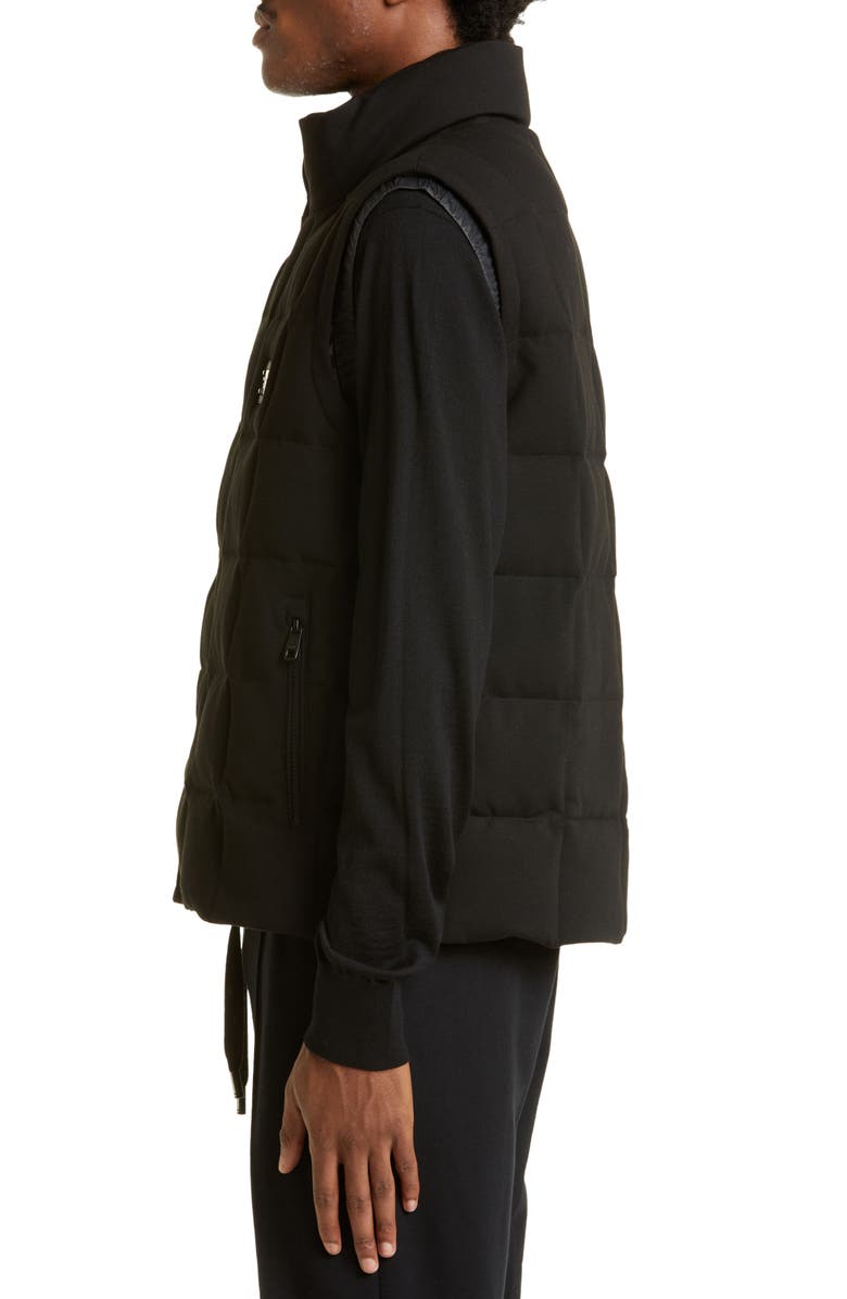 Dolce&Gabbana Logo Plaque Quilted Vest, Alternate, color, Black