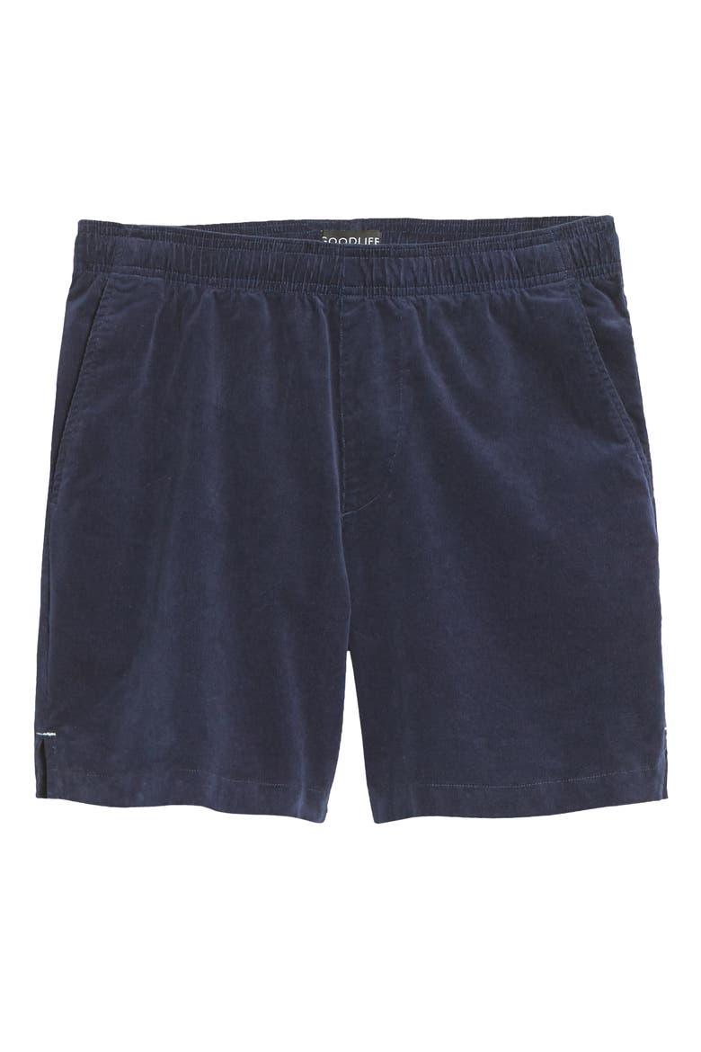 Stretch Corduroy Shorts, Alternate, color, MIDNIGHT