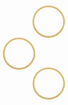 Adornia Set of 3 Rope Bangle Bracelets