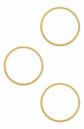 Set of 3 Rope Bangle Bracelets