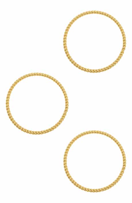 Adornia Set of 3 Rope Bangle Bracelets
