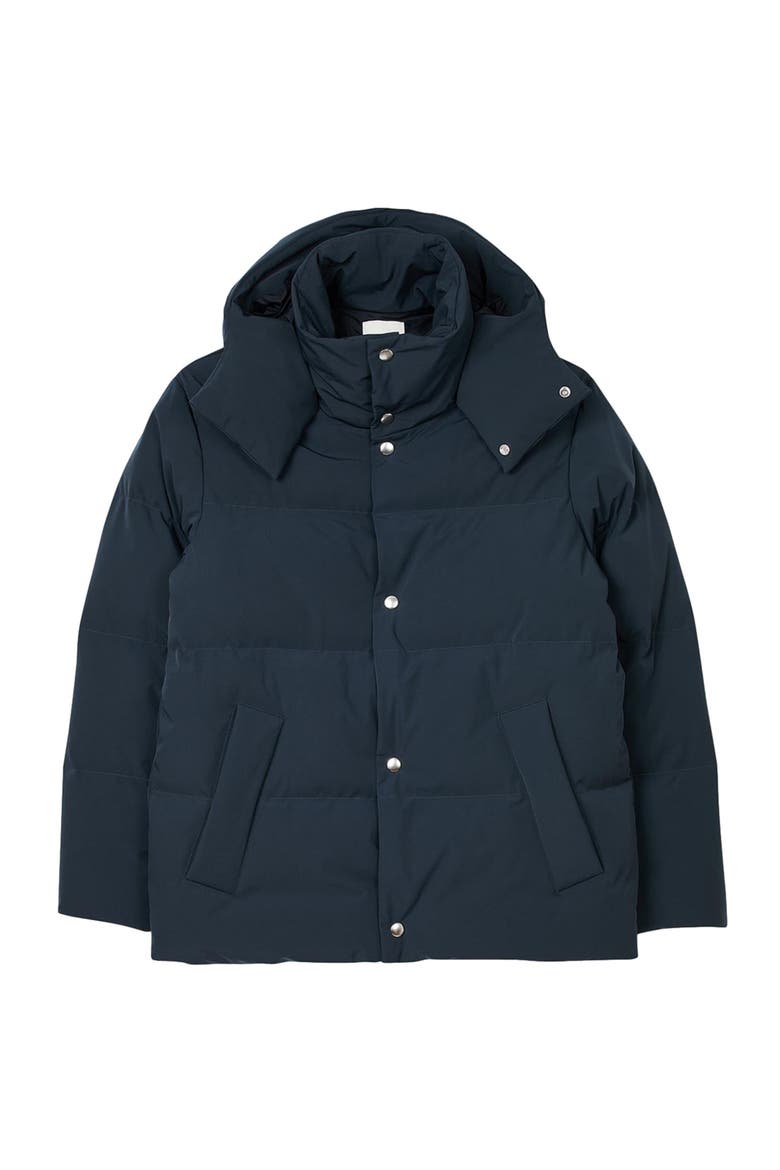 Quilted puffer jacket, Alternate, color, Blue prusse