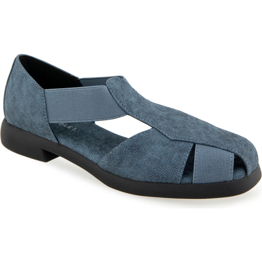 Shop Aerosoles 4give Sandal In Denim Fabric