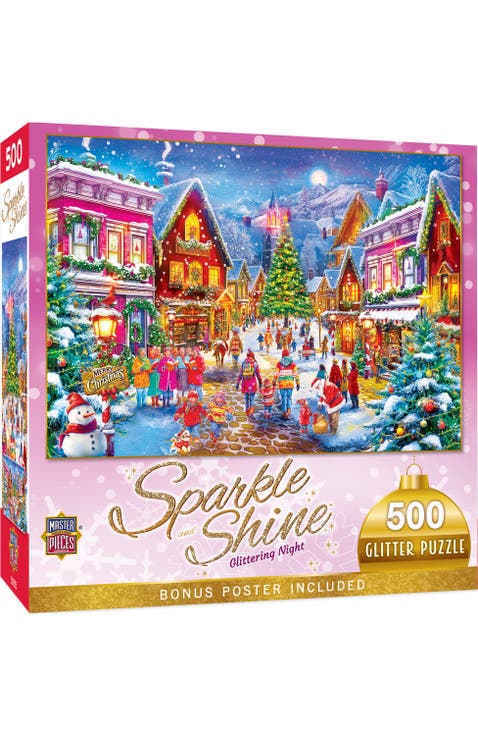 Glittering Night 500pc Glitter Puzzle