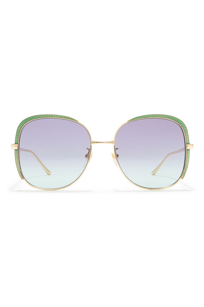 58mm Sunglasses, Main, color, GOLD GOLD MULTICOLOR