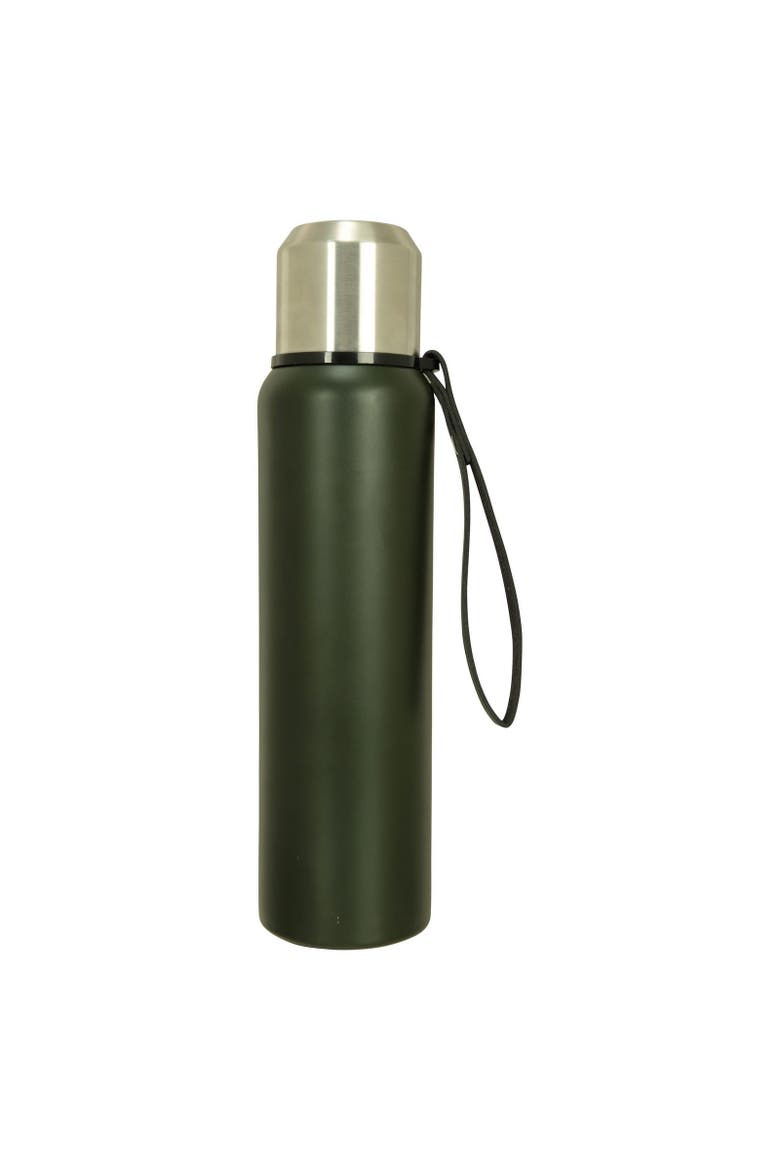Matte Double Wall Flask, Alternate, color, Khaki Green