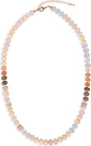 SAACHI Mixed Bead Statement Necklace