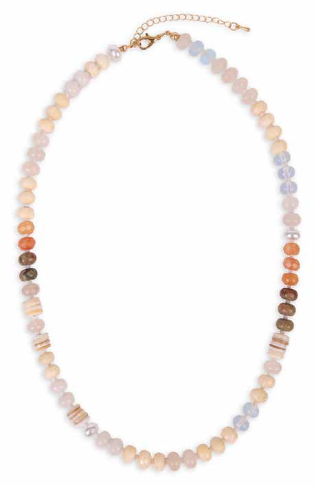 SAACHI Mixed Bead Statement Necklace