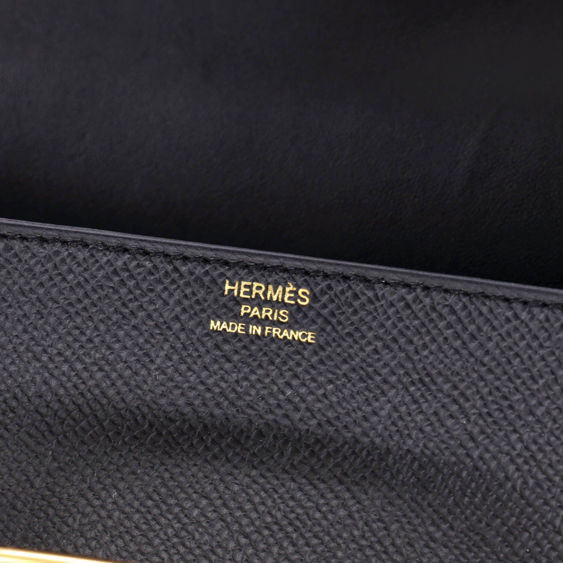 Pre-Owned Hermes Della Cavalleria Elan Shoulder Bag Epsom, Alternate, color, Noir