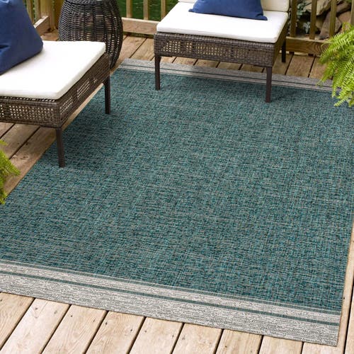 JONATHAN Y JONATHAN Y ALDA MODERN MINIMALIST MINGLED SOLID INDOOR/OUTDOOR AREA RUG