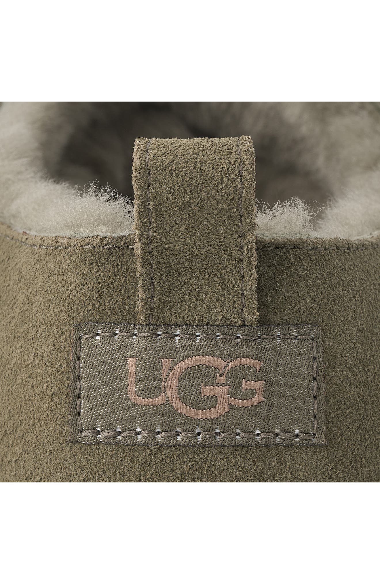 Classic Genuine Shearling Lined Slipper, Alternate, color, BURNT OLIVE