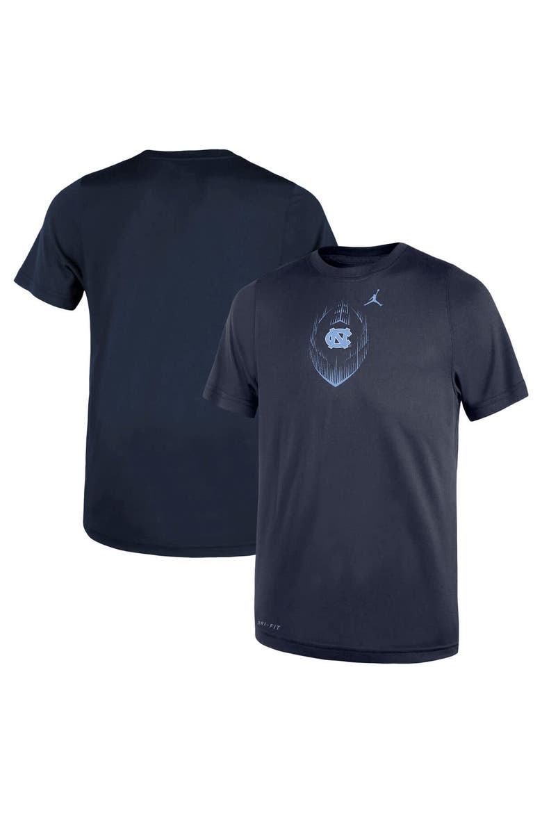 Toddler Jordan Brand Navy North Carolina Tar Heels Legend Football Performance T-Shirt, Main, color, Navy