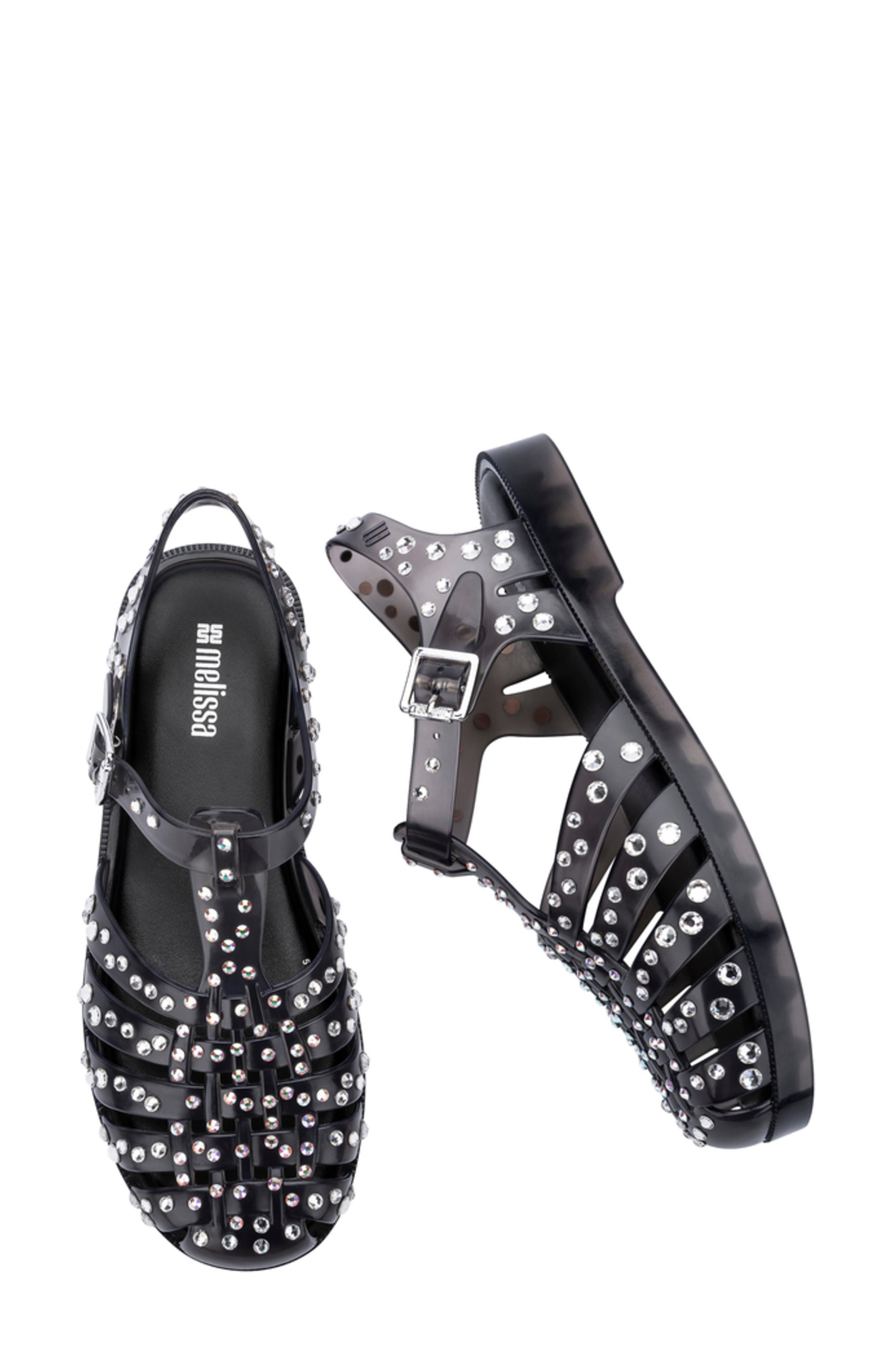 Possession Cristais Sandal, Alternate, color, MILKY BLACK
