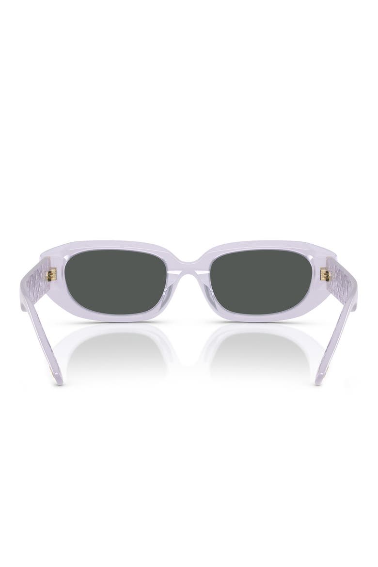 52mm Irregular Sunglasses, Alternate, color, MILKY PURPLE / GREY