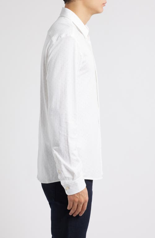 Hugo Boss Boss Roan Kent Long Sleeve Button-up Shirt In Open White