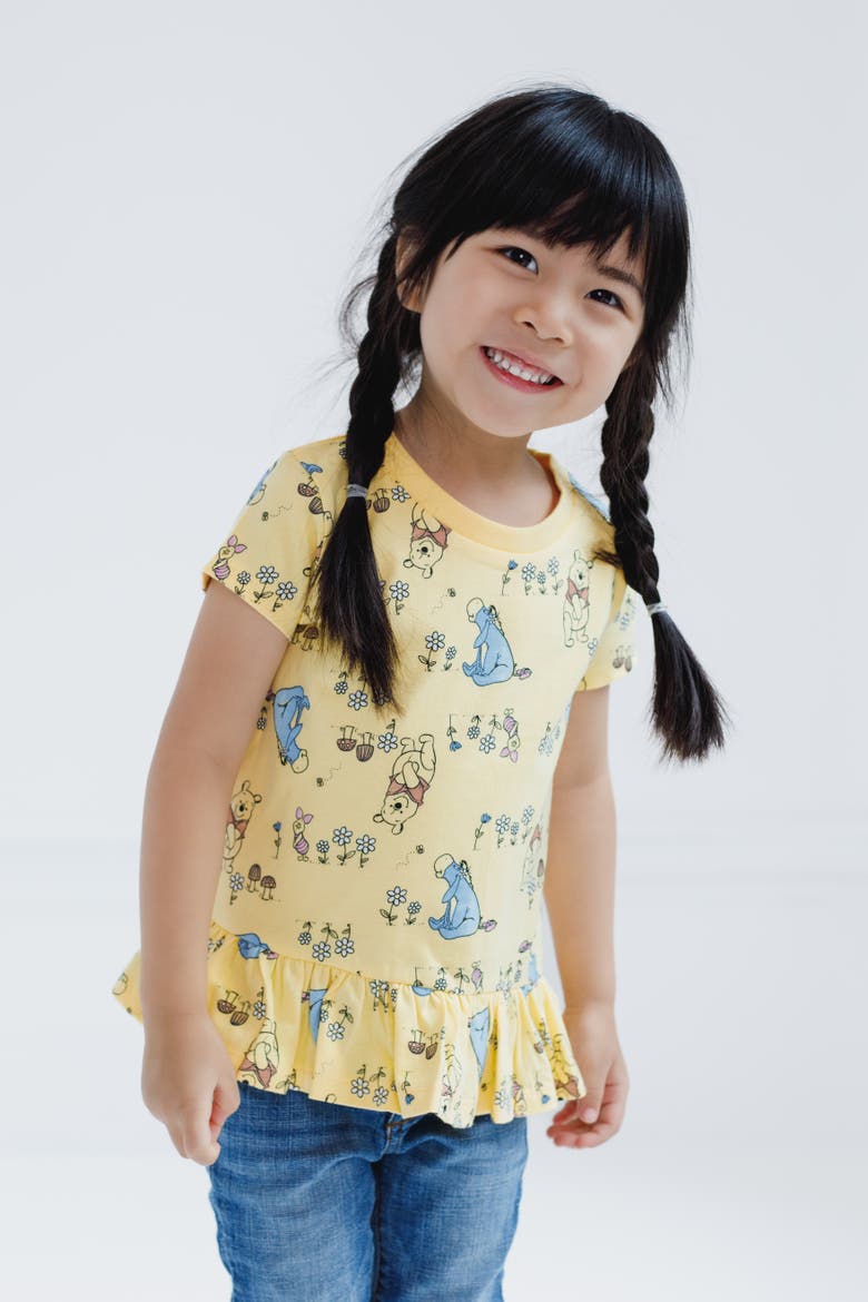 Winnie the Pooh 2-Pack Short Sleeve T-Shirts, Alternate, color, Pooh Lavender Yellow