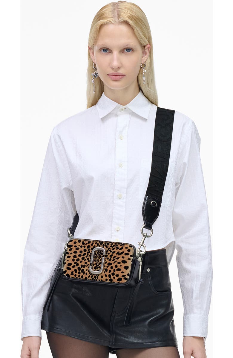 Marc Jacobs The Snapshot Genuine Calf Hair Crossbody Bag, Alternate, color,