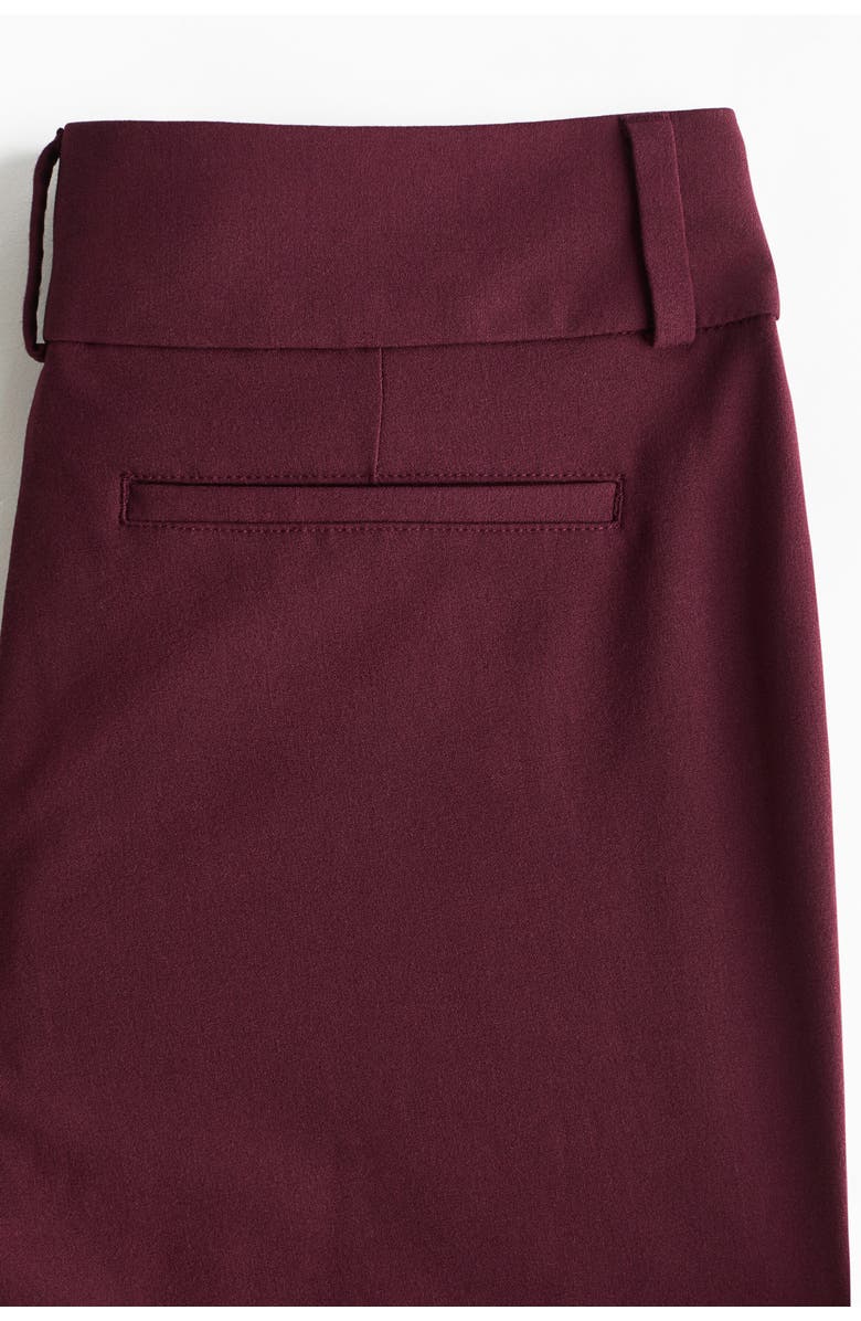 H&M Flared dress pants, Alternate, color, Burgundy