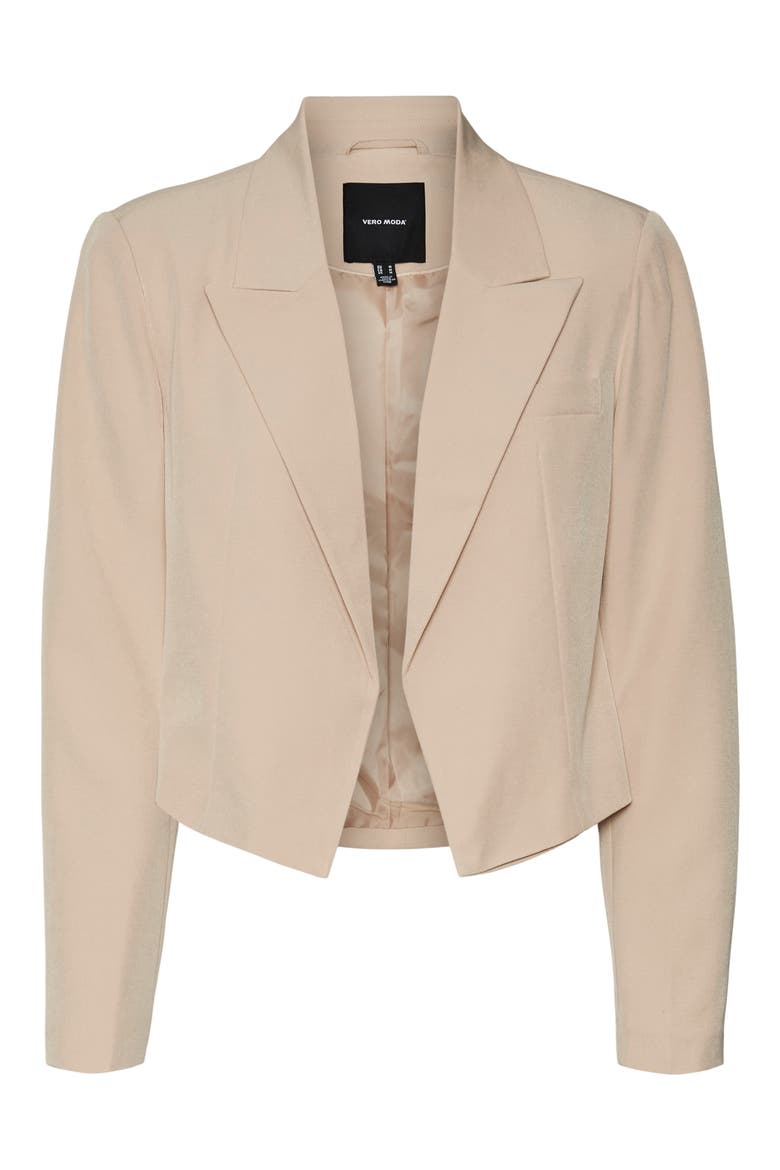Saimaitzi Peaked Lapel Crop Blazer, Alternate, color, IRISH CREAM