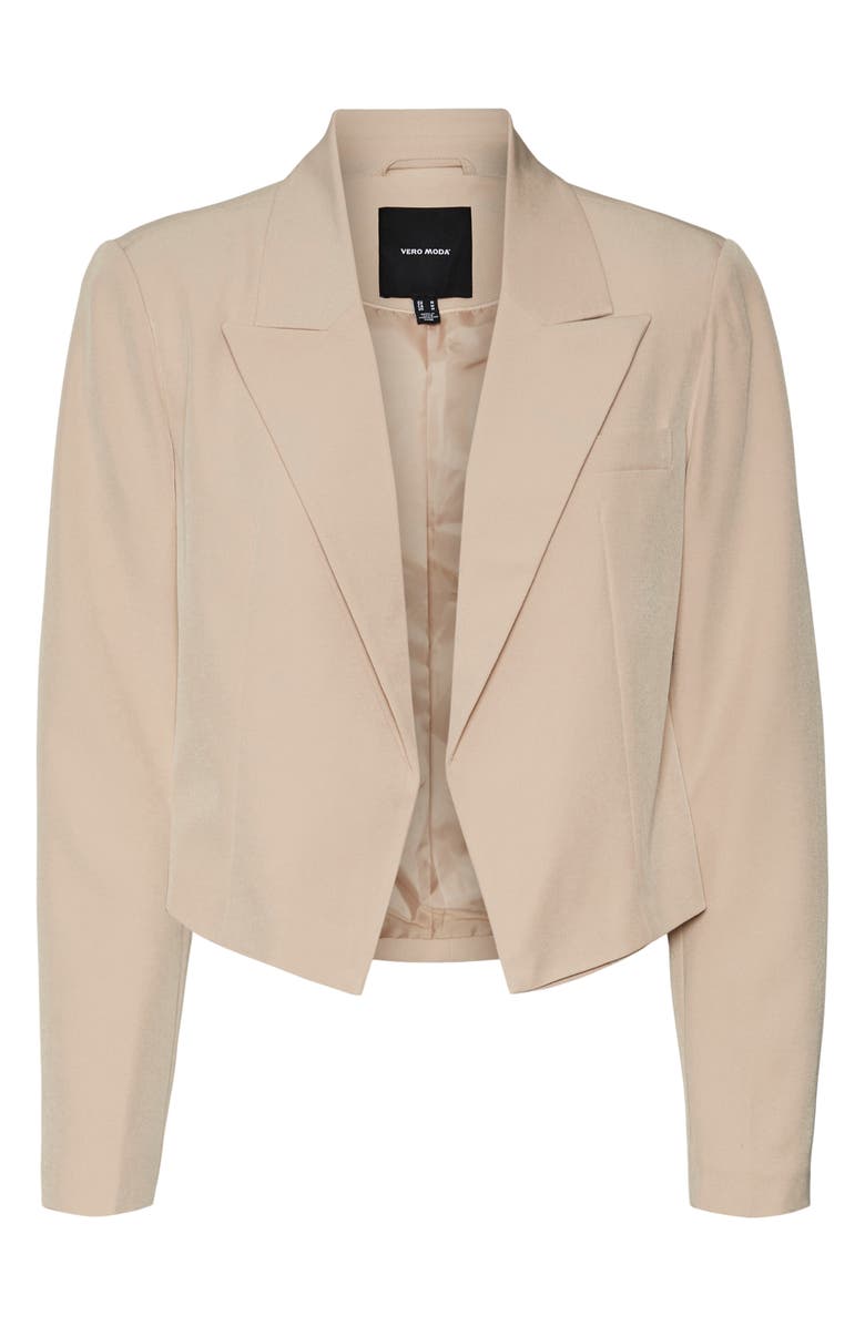 VERO MODA Saimaitzi Peaked Lapel Crop Blazer, Alternate, color, 