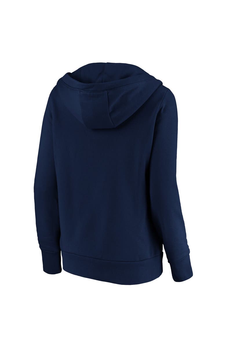 FANATICS Women's Fanatics Branded Navy Milwaukee Brewers Core Team Lockup V-Neck Pullover Hoodie, Alternate, color, 