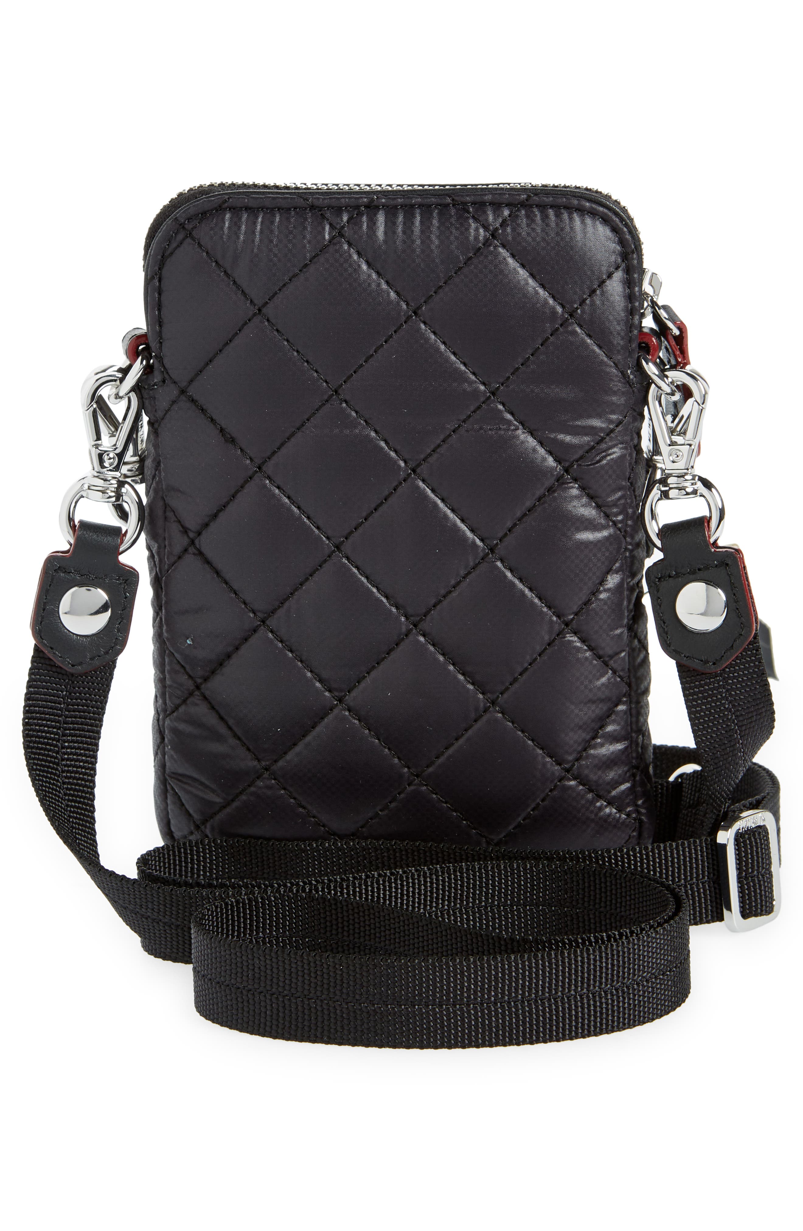 MZ Wallace Micro Crosby Crossbody Bag, Alternate, color, Black