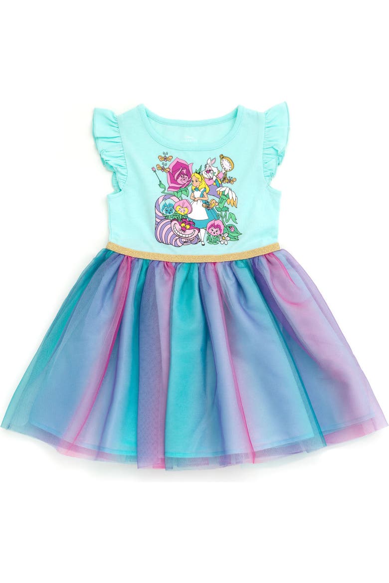 Alice in Wonderland Tulle Tutu Dress, Main, color, Blue Rainbow Alice