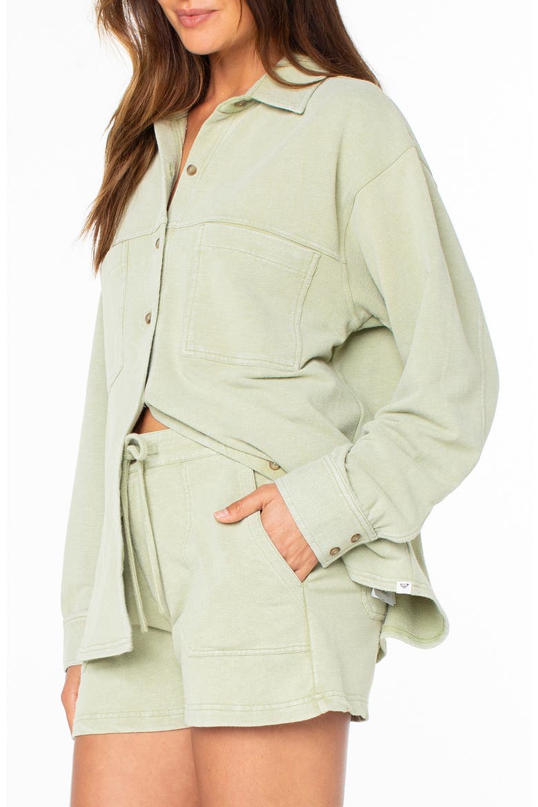 Dawn Light Button-Up Shirt, Alternate, color, SAGE