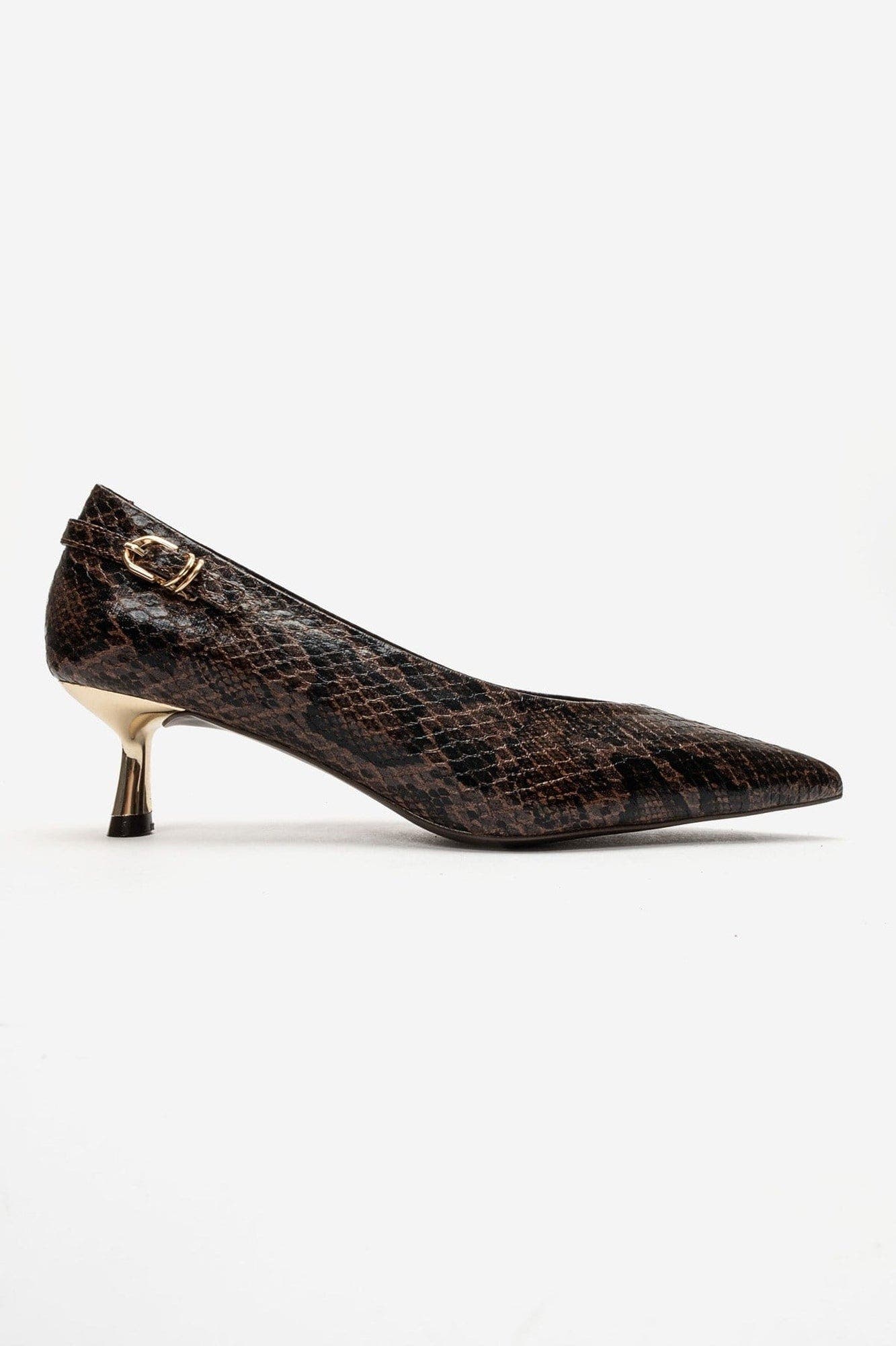 Archel Kitten Heel Pointed Toe Pump, Alternate, color, Brown