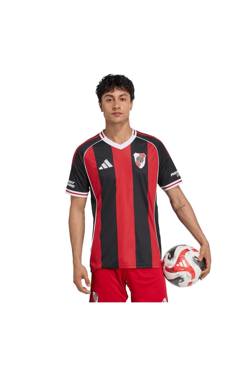 adidas Men's adidas Black Club Atlético River Plate 2025/26 Away Replica Jersey, Main, color, Black