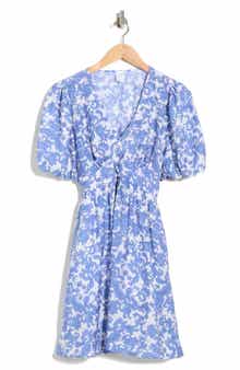 Melrose and Market Puff Sleeve Fit & Flare Minidress