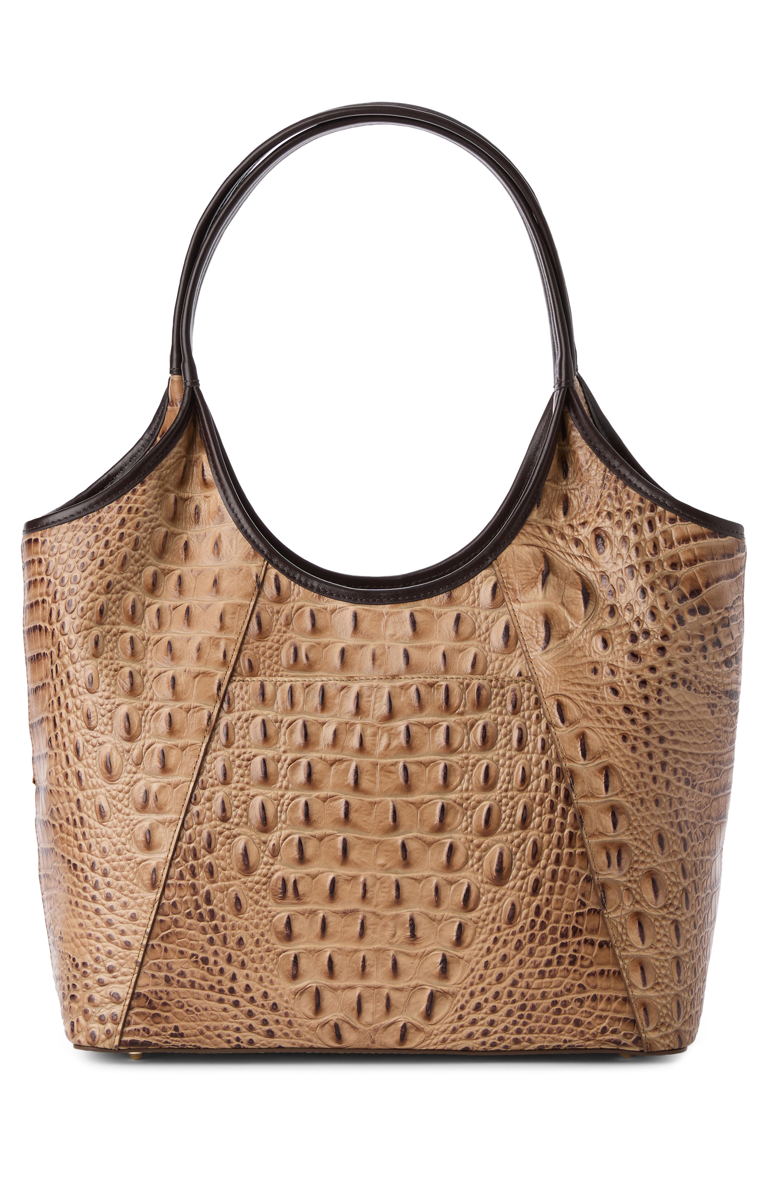 Brahmin Melora Croc Embossed Leather Tote, Alternate, color, 