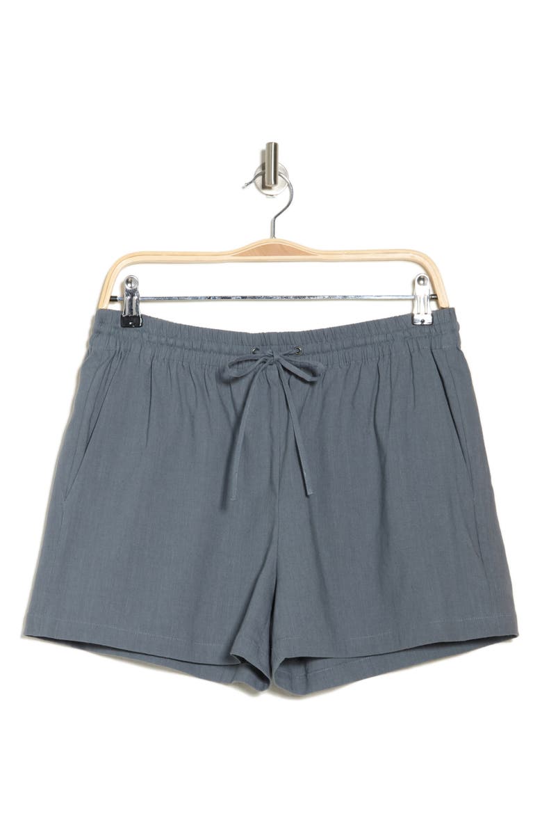 Theory Simple Cotton & Linen Shorts, Alternate, color, 