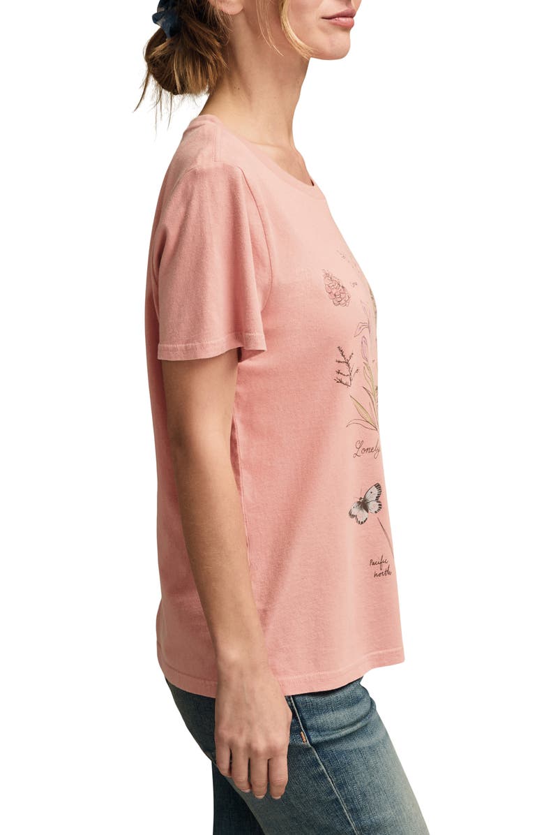 Lucky Brand Botanical Floral Cotton Graphic T-Shirt, Alternate, color,