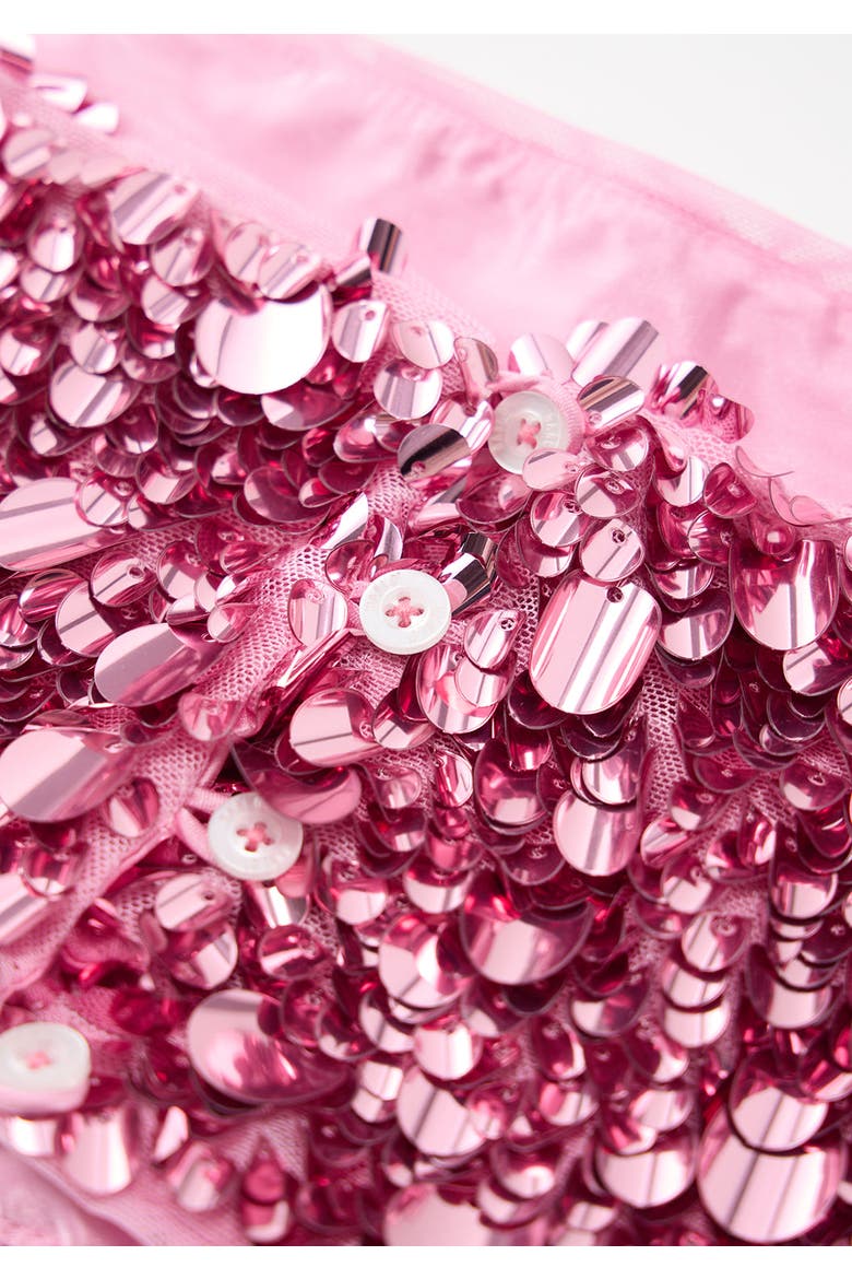 Davina Sequin Top, Alternate, color, Magenta Rose