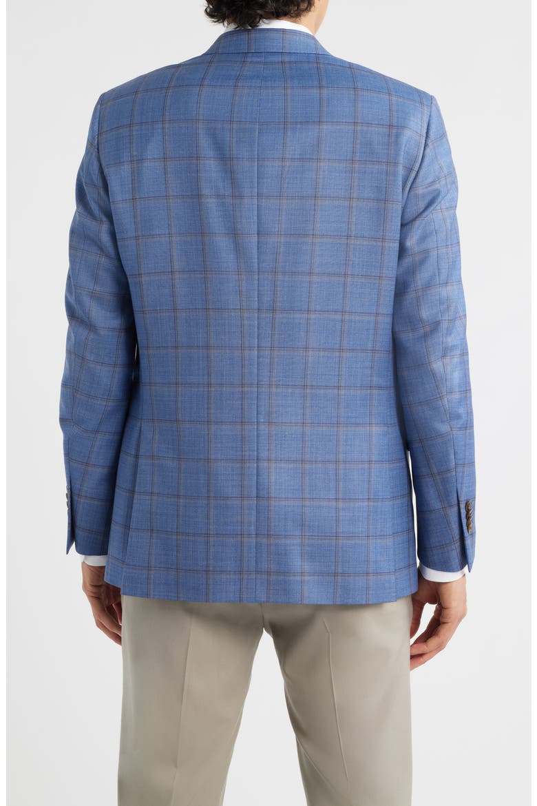 Flynn Classic Fit Light Blue Shadow Check Wool Sport Coat, Alternate, color, BLUE