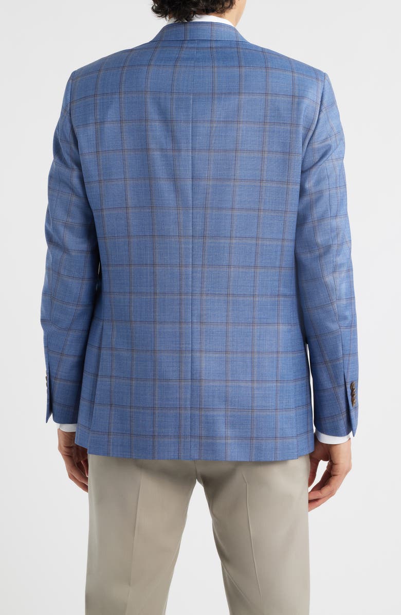 Peter Millar Flynn Classic Fit Light Blue Shadow Check Wool Sport Coat, Alternate, color, Blue