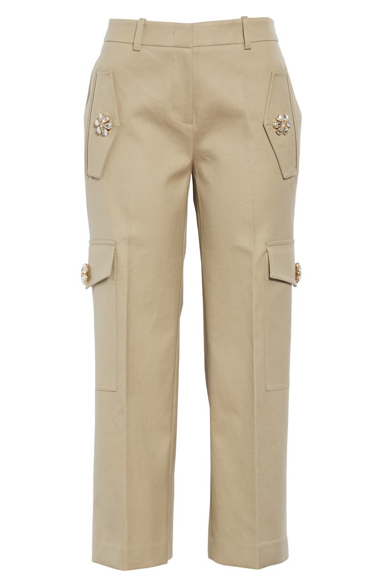 Michael Kors Embellished Crop Cargo Pants, Alternate, color,