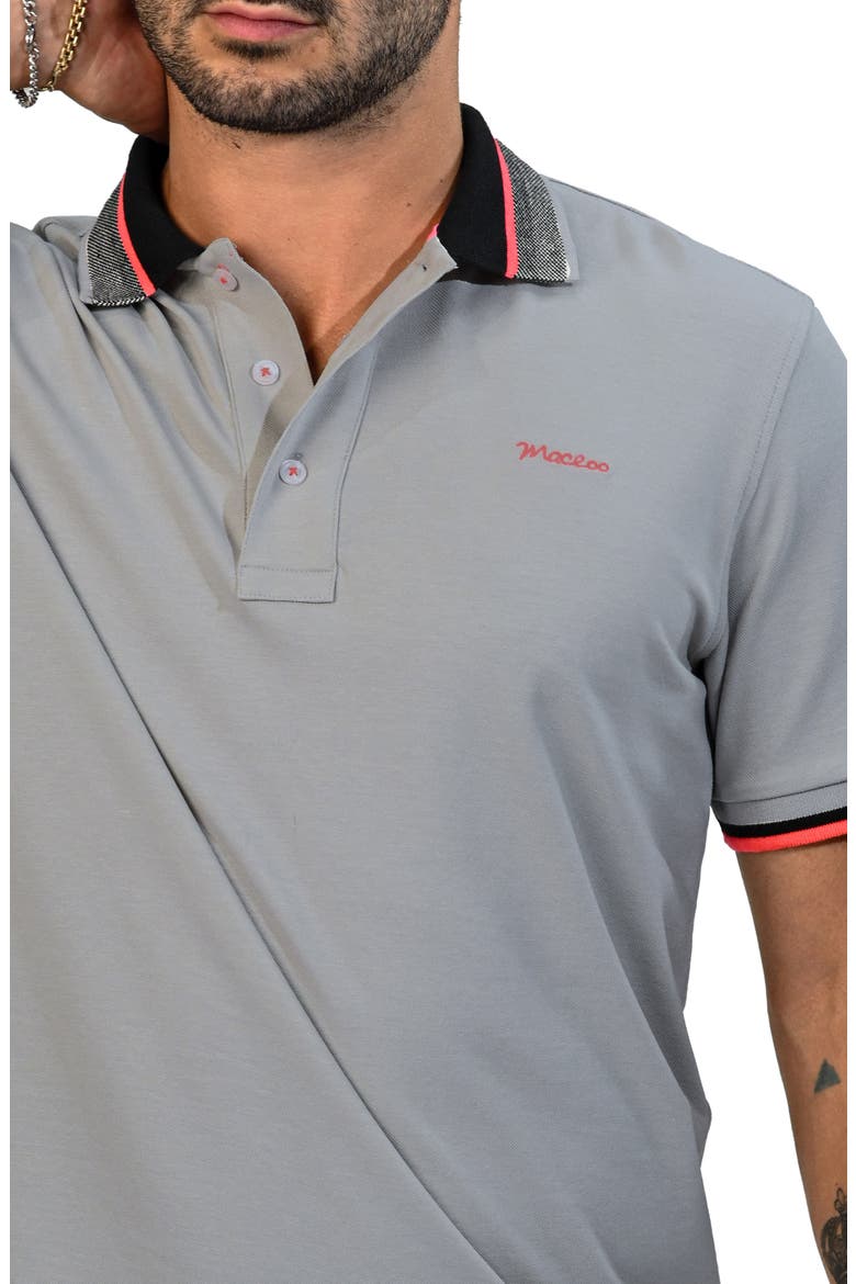 Tippatch46 Piqué Polo, Alternate, color, GREY