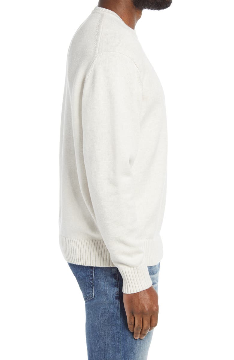 Rodd & Gunn Crewneck Cotton Sweater, Alternate, color, Natural