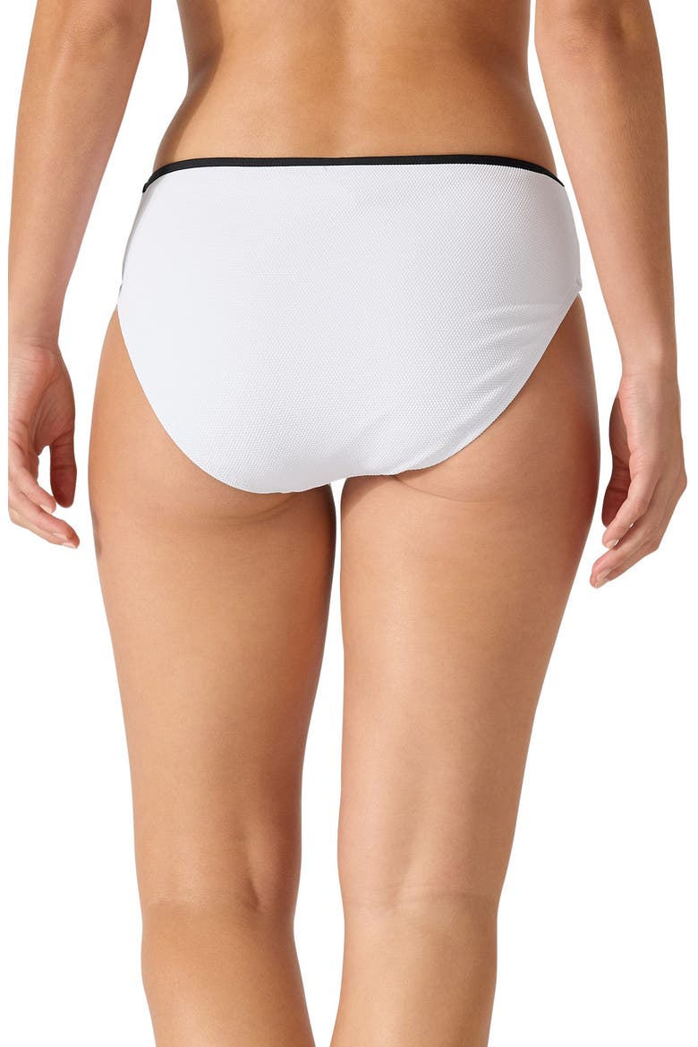 Island Cays Cabana High Waist Bikini Bottoms, Alternate, color, WHITE
