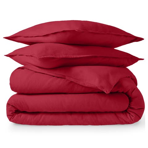 100% Cotton Flannel Duvet Cover & Sham Set