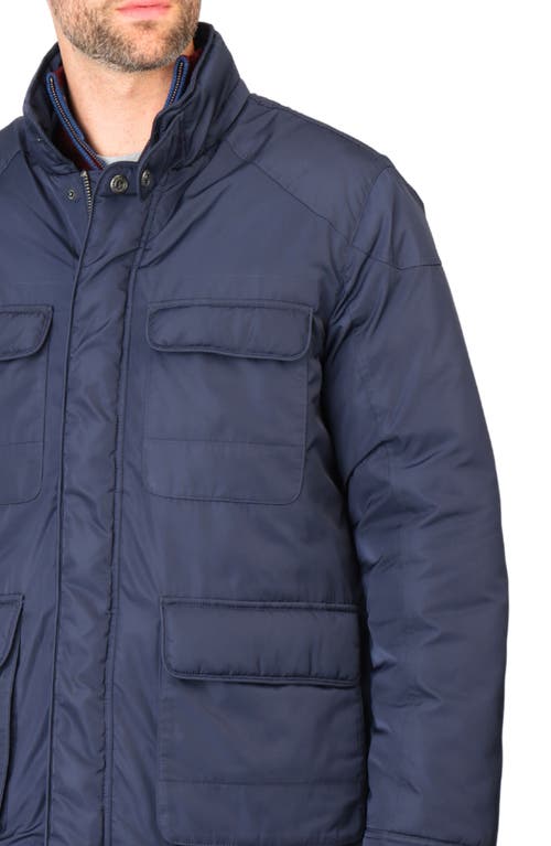 Tailorbyrd Insulated Four-pocket Storm Jacket In Navy