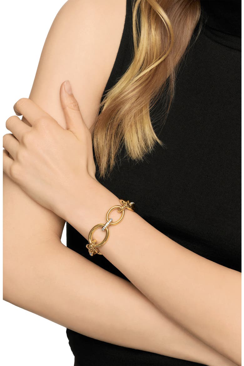 Mercer Mixed Link Bracelet, Alternate, color, 18K YELLOW GOLD/ DIAMOND